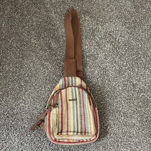 Rosetti Multicolor Striped Crossbody Bag